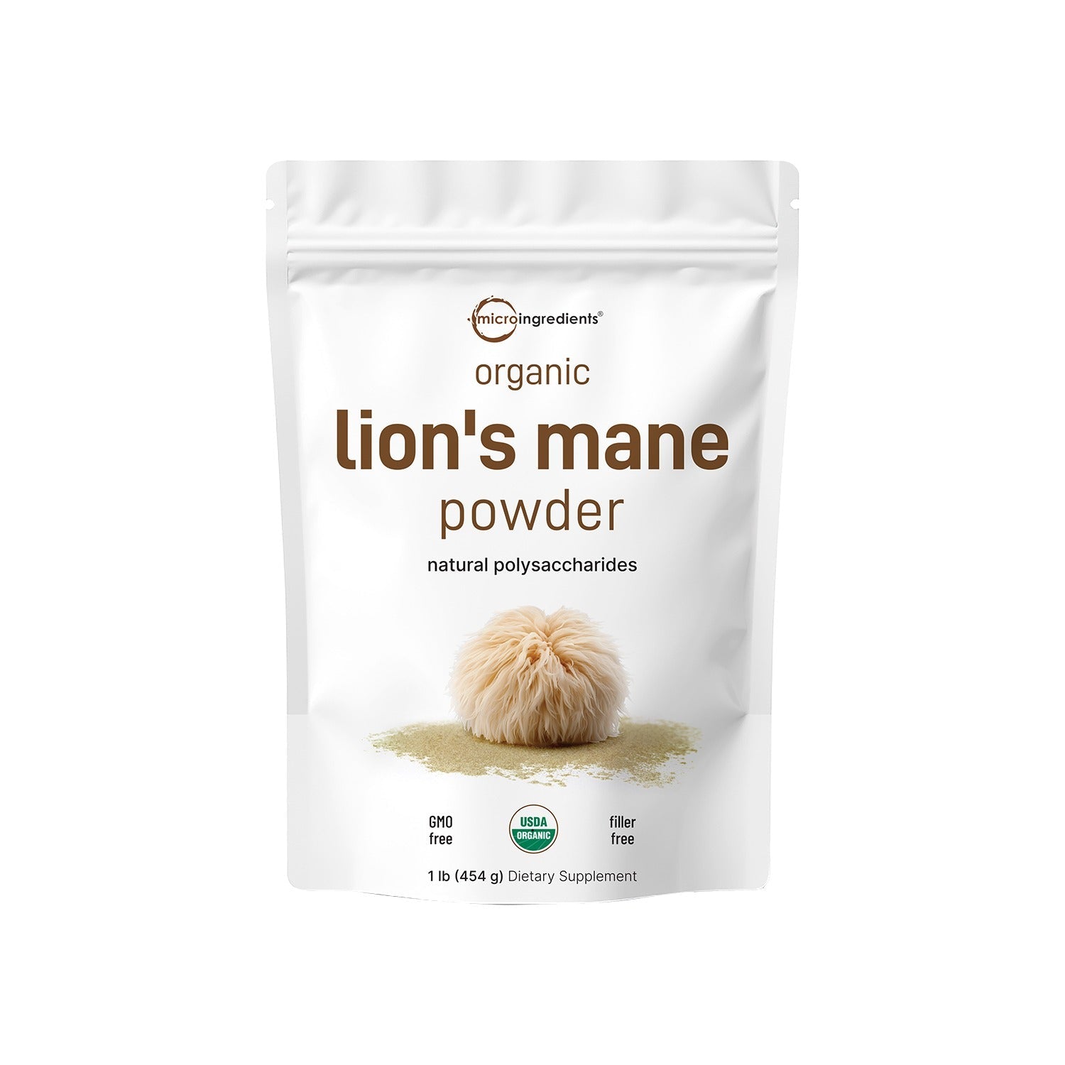 Micro Ingredients Organic Lions Mane Mushroom Supplement Powder