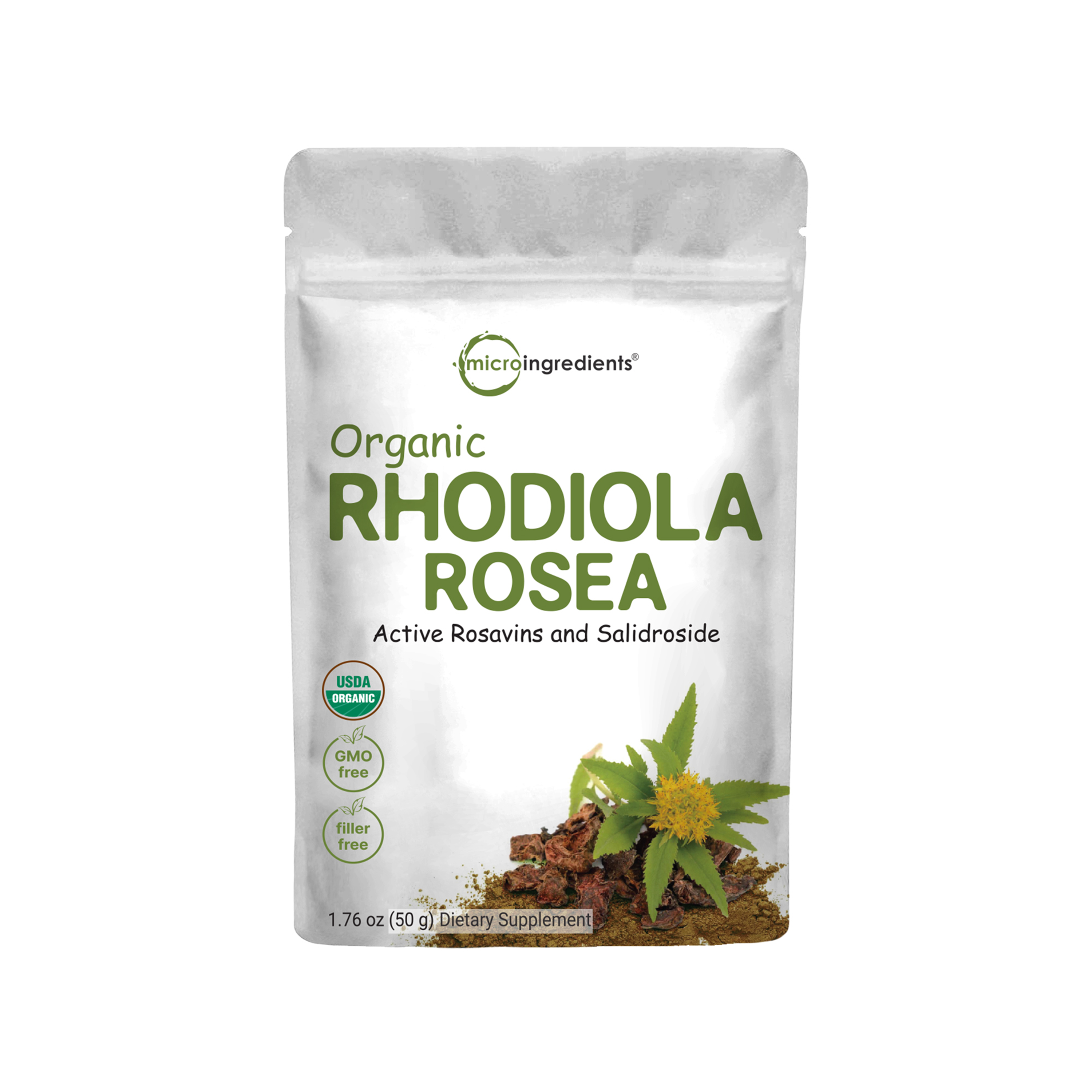 Micro Ingredients Rhodiola Rosea Powder, 50g