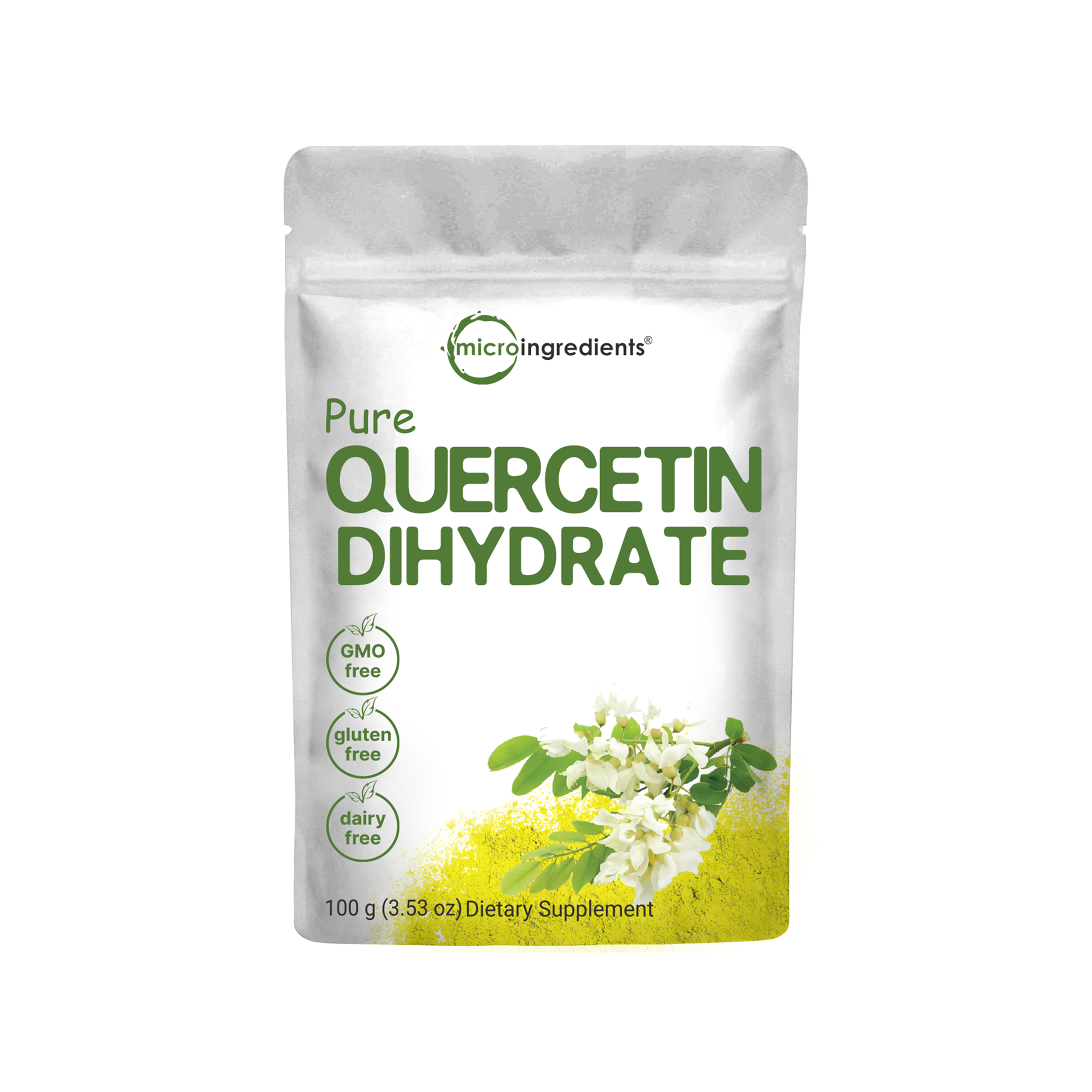 Micro Ingredients Quercetin Dihydrate Powder, 100g