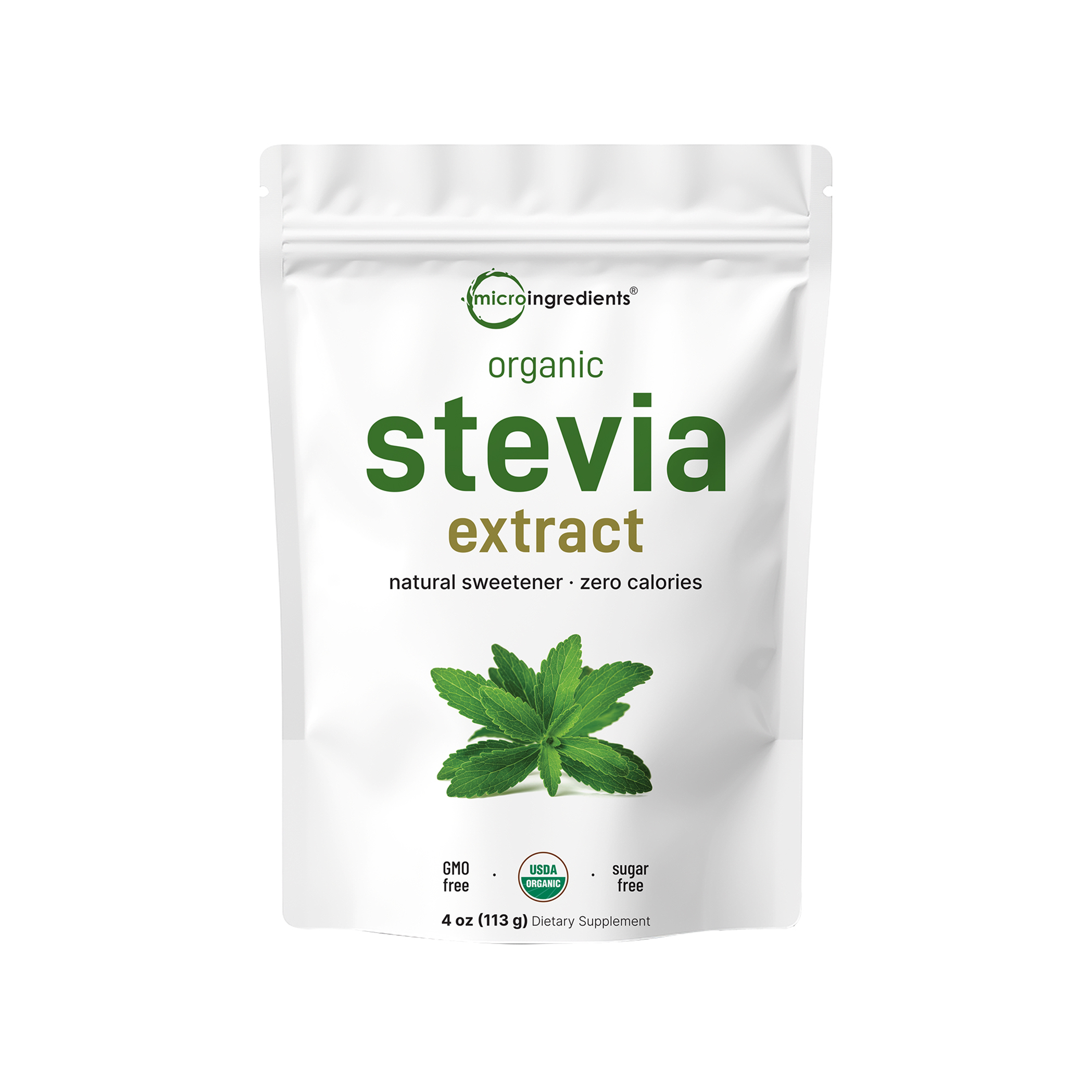 Micro Ingredients Pure Organic Stevia Powder, 4 Ounces