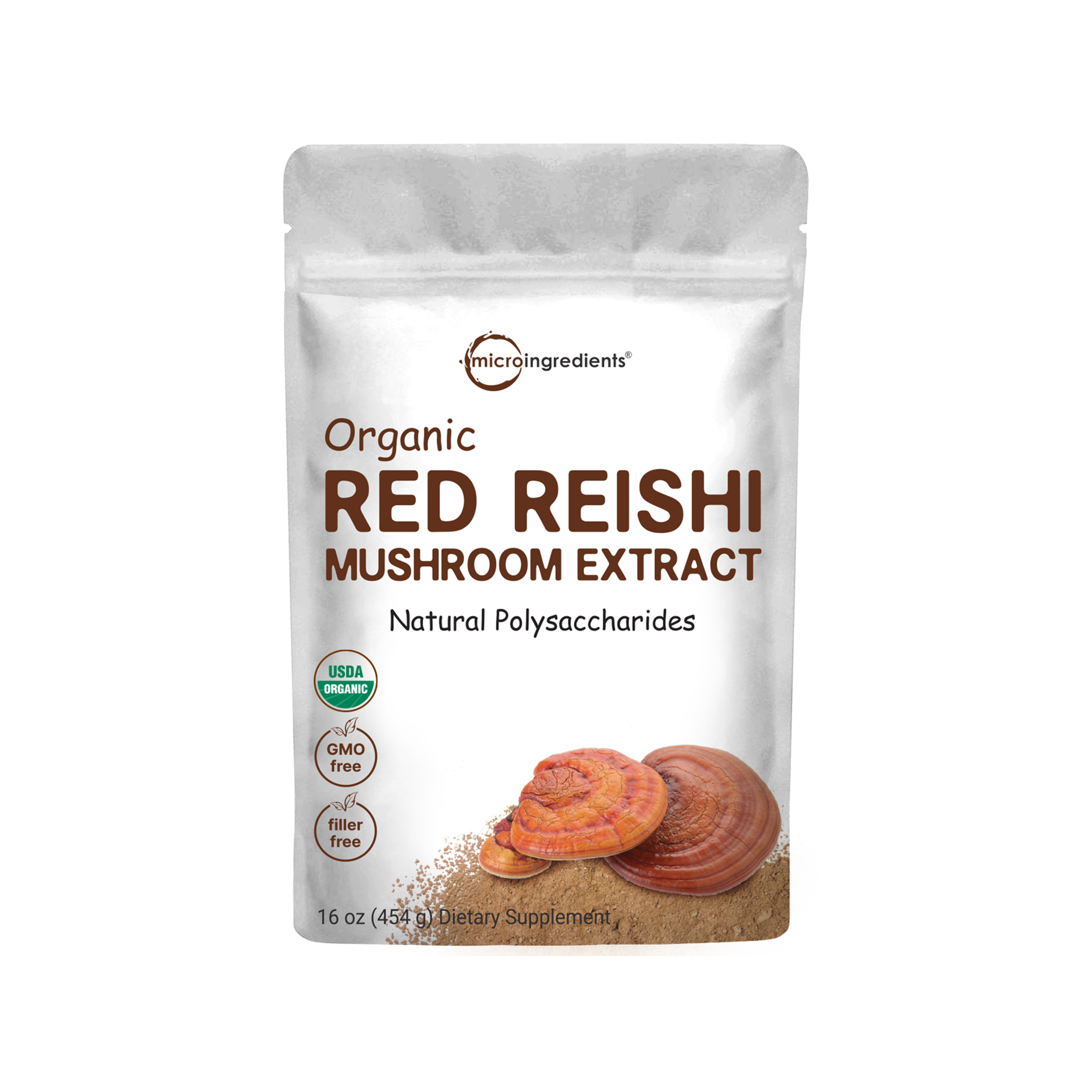 Micro Ingredients Organic Reishi Mushroom Powder, 16oz