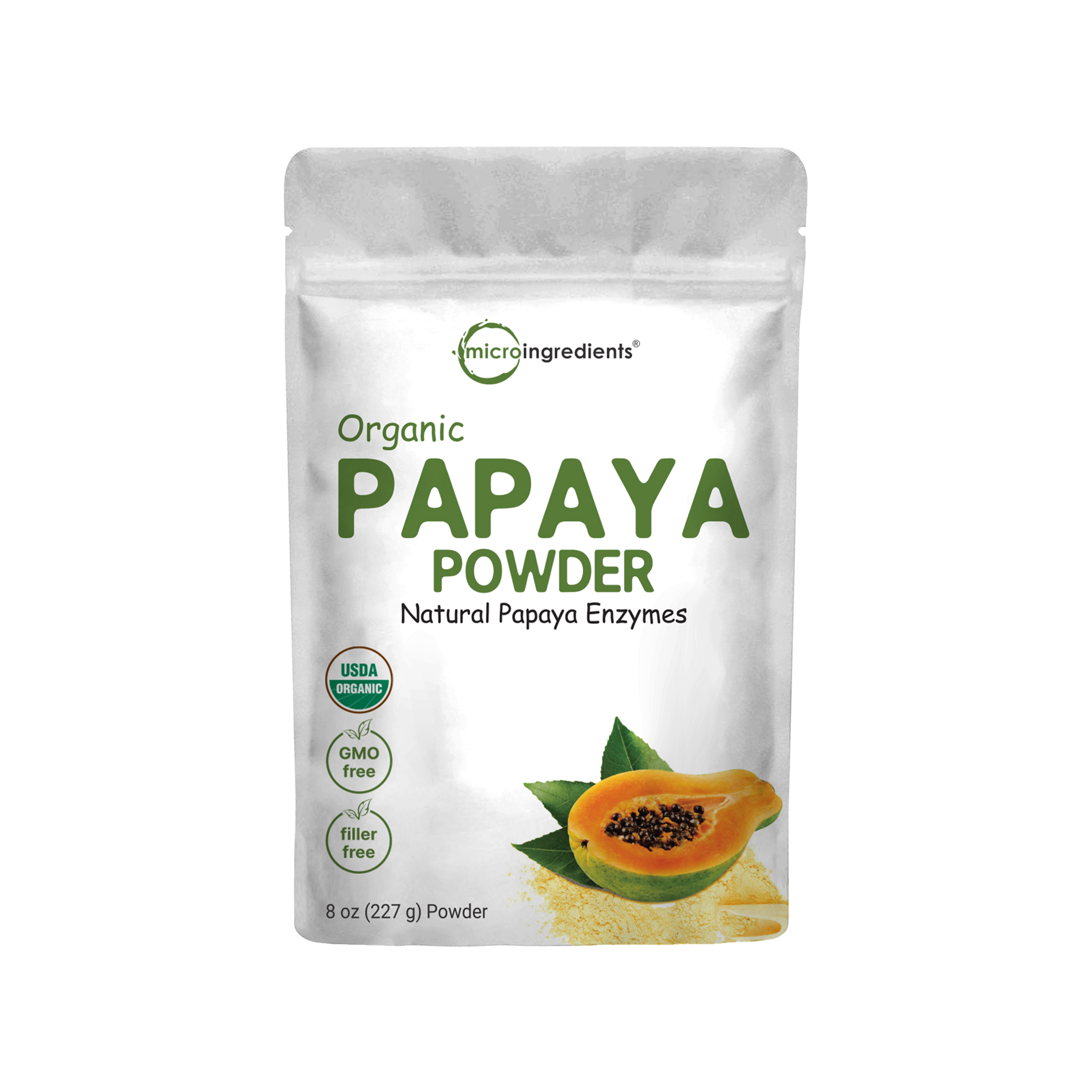 Micro Ingredients Organic Papaya Powder 8 Ounce