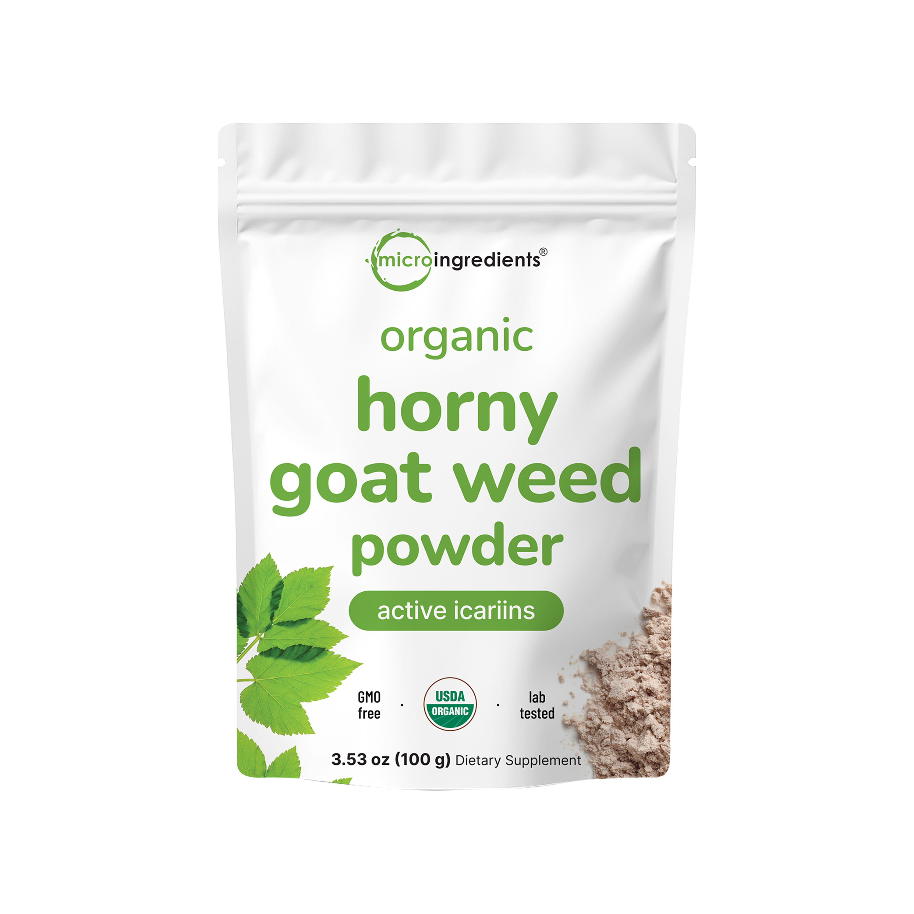 Micro Ingredients Organic Horny Goat Weed Powder