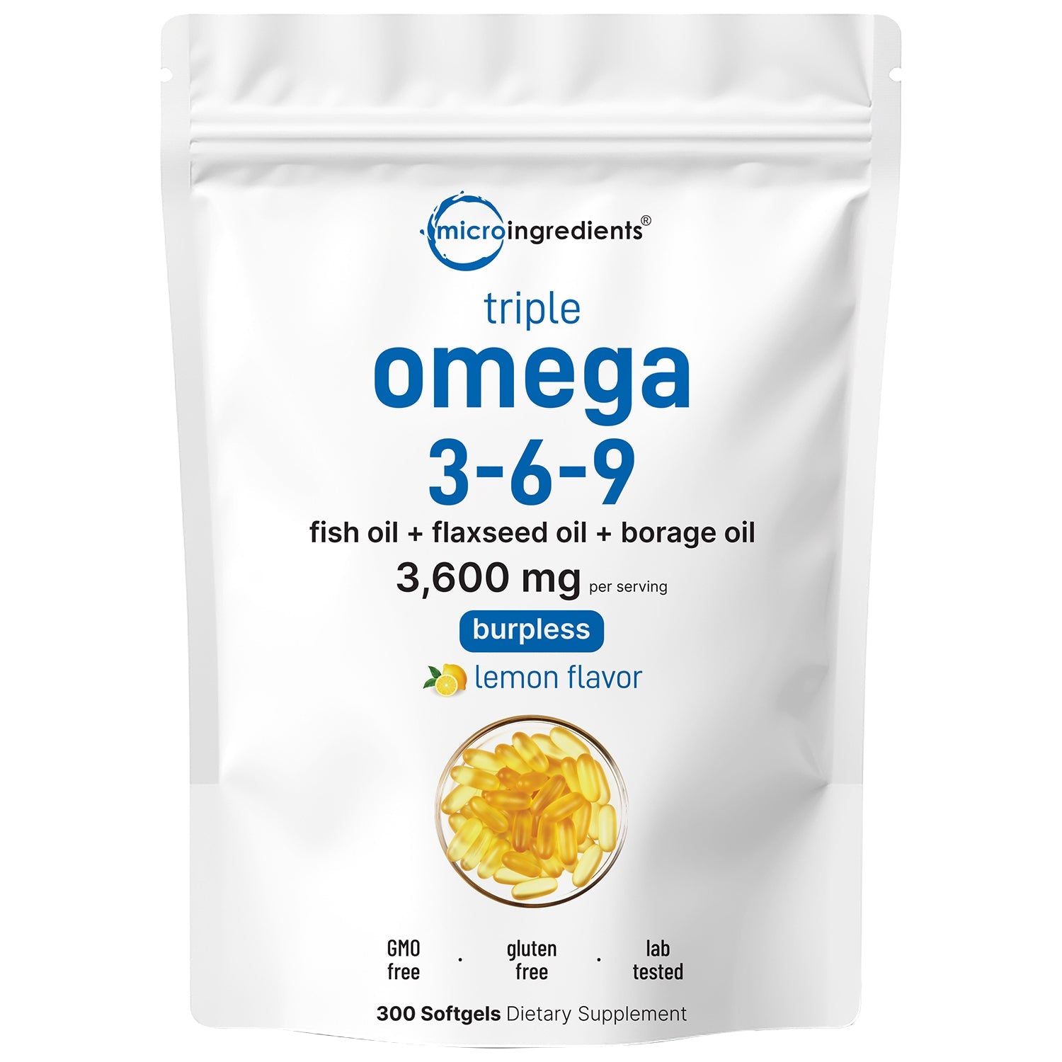 Micro Ingredients Ultra Omega 3-6-9 Softgels