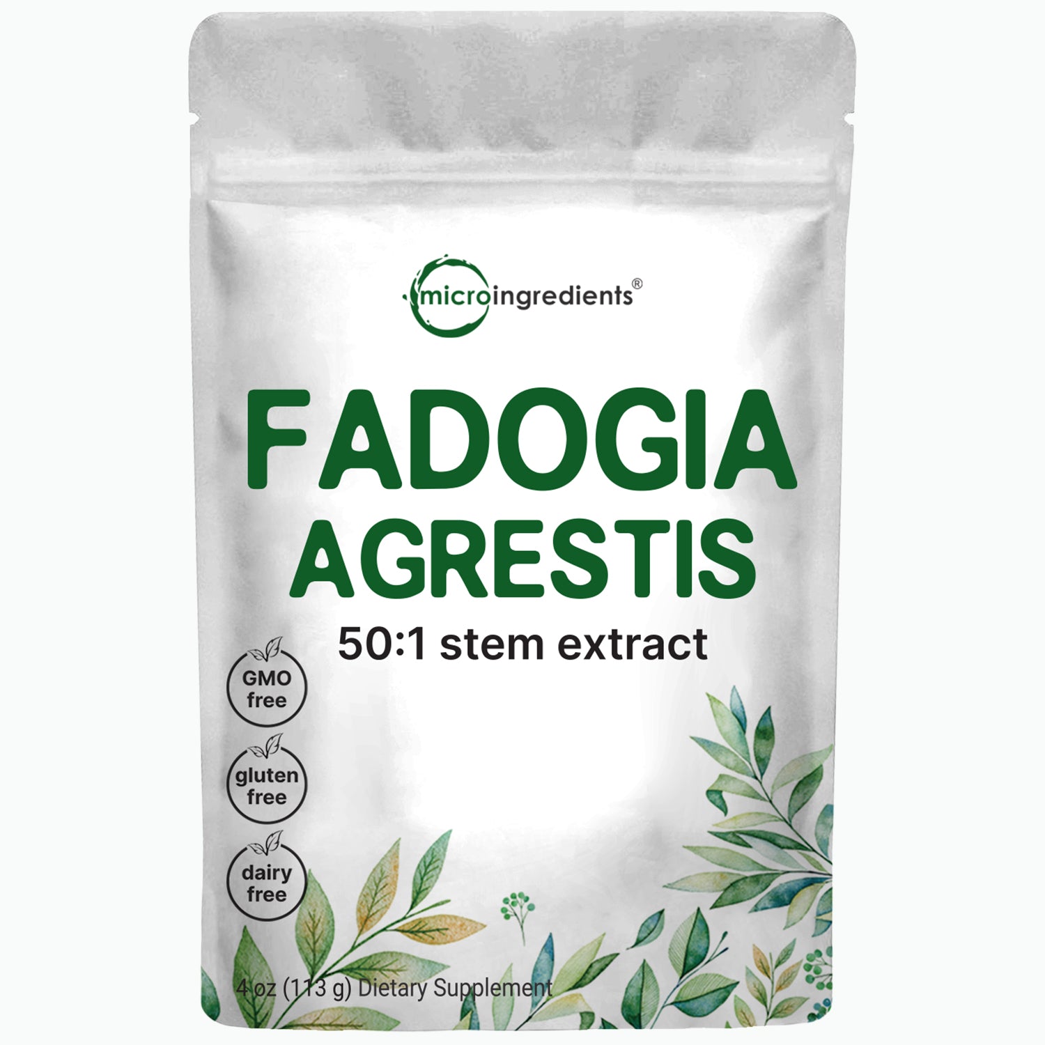Micro Ingredients Fadogia Agrestis 50:1 Stem Extract Powder, 4oz