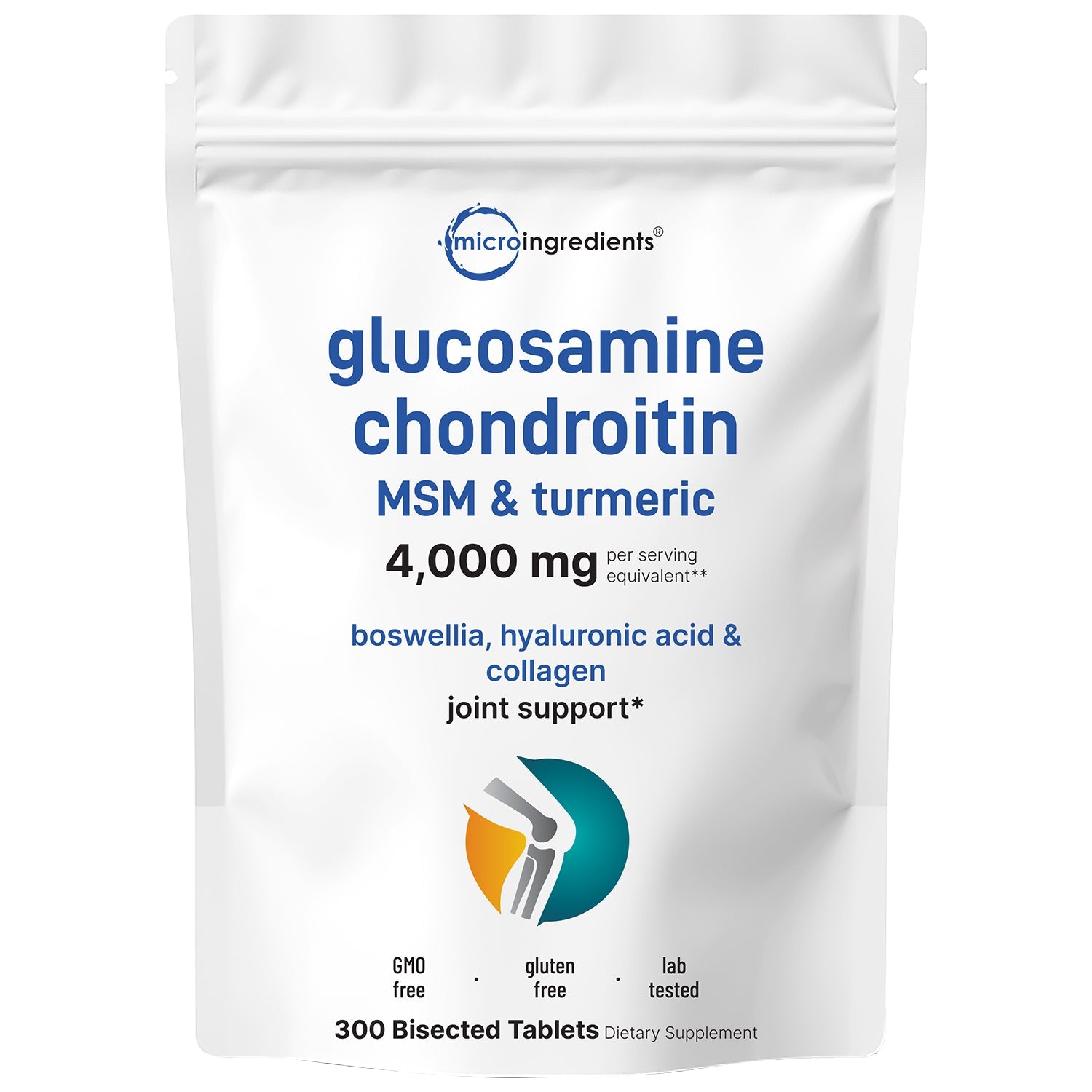 Micro Ingredients Glucosamine Chondroitin MSM and Turmeric Supplement